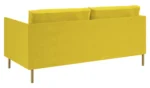 Habitat Hyde Velvet 2 Seater Sofa - Yellow - Image 5
