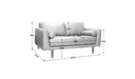 Habitat Jackson Leather 2 Seater Sofa - Tan - Image 4