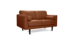 Habitat Jackson Leather 2 Seater Sofa - Tan - Image 3