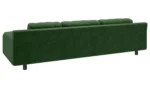 Habitat Hendricks Velvet Right Hand Corner Chaise Sofa-Green - Image 4
