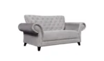 Argos Home Chelsea Velvet 2 Seater Sofa - Grey - Image 6