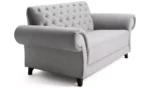 Argos Home Chelsea Velvet 2 Seater Sofa - Grey - Image 2