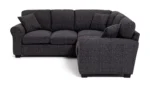 Habitat Lisbon Fabric Corner Sofa - Charcoal - Image 4