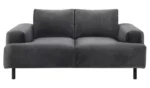 Habitat Julien Velvet 2 Seater Sofa - Grey - Image 2