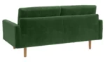 Habitat Fenner Velvet 2 Seater Sofa - Moss Green - Image 5