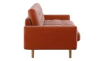 Habitat Fenner Velvet 2 Seater Sofa - Orange - Image 3