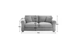 Habitat Lisbon Fabric 3 Seater Sofa - Charcoal - Image 4