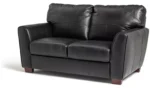 Habitat Milford Leather 2 Seater Sofa - Black - Image 5