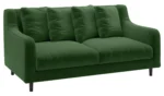 Habitat Swift Velvet 2 Seater Sofa - Moss Green - Image 2