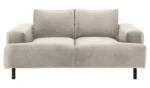 Habitat Julien Velvet 2 Seater Sofa - Natural - Image 2