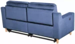Habitat Emerson Velvet 2 Seater Recliner Sofa - Navy Blue - Image 6