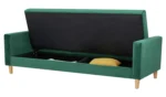 Habitat Brooks Clic Clac Storage Fabric Sofa Bed - Green - Image 8