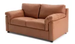Habitat Florence Leather 2 Seater Sofa - Tan - Image 5