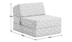 Habitat Kids Grey Stars Chair Bed - Image 5
