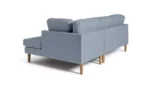 Habitat Joshua Fabric Right Hand Corner Chaise Sofa - Blue - Image 5