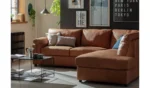 Habitat Florence LeatherRight Hand Corner Chaise Sofa - Tan - Image 6