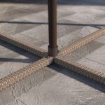 4 Seater Brown Rattan Cube Garden Dining Set - Parasol Included - Fortrose - Image 3