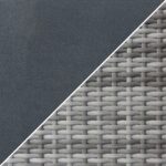 GRADE A1 - 4 Seater Dark Grey Rattan Cube Garden Dining Set - Fortrose - Image 3