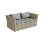 6 Seater Grey Rattan Garden Sofa Set - Fortrose - Image 4