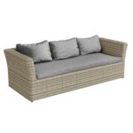 6 Seater Grey Rattan Garden Sofa Set - Fortrose - Image 3