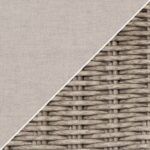 GRADE A1 - 3 Seater Light Grey Rattan Garden Sofa - Fortrose - Image 5