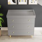Grey Scandi Pine Wood Changing Unit with 3 Drawers - Astelle - Image 6