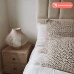 Cream Limewash 2 Drawer Bedside Table with Legs - Beau - Image 5