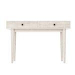 Cream Limewash Dressing Table with Storage Drawers - Beau - Image 3