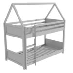 House Bunk Bed in Grey - Coco - Image 4