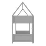 House Bunk Bed in Grey - Coco - Image 2