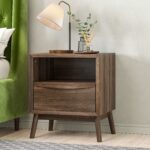 Walnut Pair of Bedside Tables - Frances - Image 5