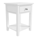 Kids White Painted Bedside Table with Drawer - Harper - Image 4