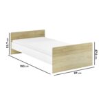 L-Shaped Detachable Bunk Bed with Storage in White and Oak - Layne - Image 2