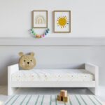 White Pine Nursery Furniture 2-Piece Set including Convertible Cot Bed and Changing Table - Mason - Image 7