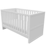 White Pine Nursery Furniture 2-Piece Set including Convertible Cot Bed and Changing Table - Mason - Image 5
