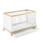 2 Piece Nursery Furniture Set with Cot Bed and Changing Table in White - Rue - Image 7