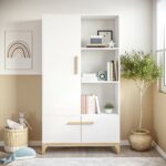 3 Piece Nursery Furniture Set in White and Pine - Rue - Image 6
