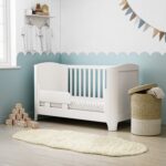 White Pine Nursery Furniture 2-Piece Set with Curved Edges including Cot Bed and Changing Table - Shiloh - Image 5