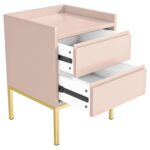 Kids Pink 2 Drawer Bedside Table - Zion - Image 4
