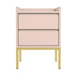 Kids Pink 2 Drawer Bedside Table - Zion - Image 3