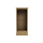 Oak 2 Door Double Wardrobe with Drawer - Devon - Image 3