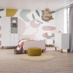 Kids White Scandi Wardrobe with Drawers and Shelves - Juni - Image 3