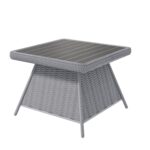 5 Seater Grey Rattan Garden Corner Sofa and Table Set - Aspen - Image 2