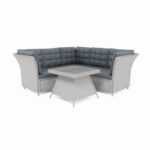 5 Seater Grey Rattan Garden Corner Sofa and Table Set - Aspen - Image 10