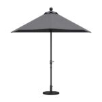 GRADE A2 - Dark Grey Half Parasol with Weighted Base and Cover Included - 2.6m x 1.3m - Fortrose - Image 6