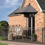 GRADE A2 - Dark Grey Half Parasol with Weighted Base and Cover Included - 2.6m x 1.3m - Fortrose - Image 4