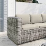 6 Seater Grey Rattan Garden Corner Sofa Set - Aspen - Image 2