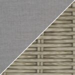 4 Seater Grey Rattan Garden Sofa Set With Solid Wood Frame - Aspen - Image 2