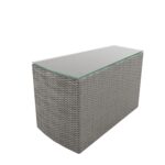 8 Seater Rattan Modular Circular Dining Sofa Set with Height Adjustable Table - Fortrose - Image 4