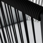 6 Seater Grey Aluminium & Rope Dining Set with Firepit Table - Como - Image 4